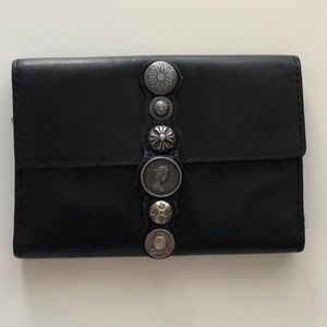 Black Patricia Nash Vintage Studded Trifold Wallet